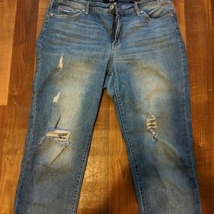 Nine West Torn blue jeans size 14